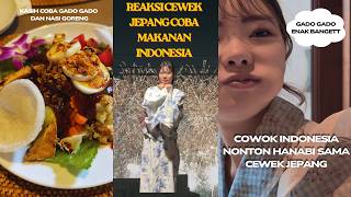 REAKSI CEWEK JEPANG COBA MAKANAN INDONESIA DAN NONTON HANABI BARENG