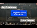 A Message to Freshmen