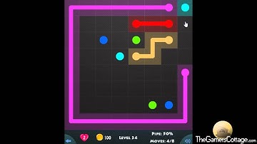 Flow Game Level - 334 [8x8] Mania Connect the Dots