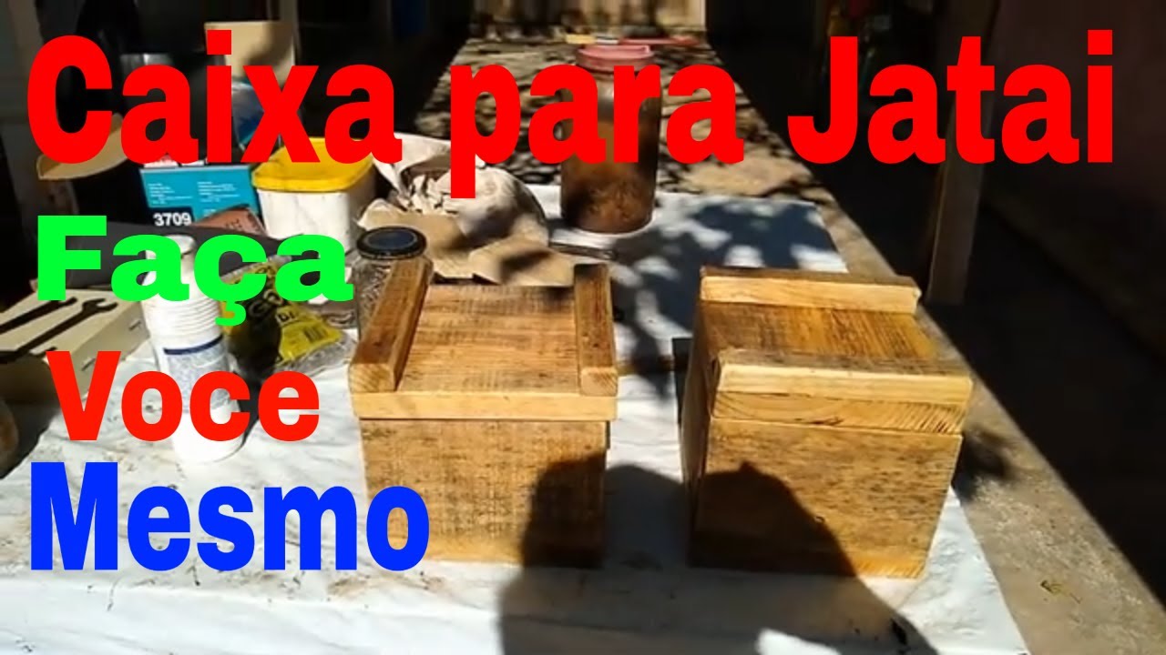 Como Fazer Caixa para abelha jatai //stingless bees