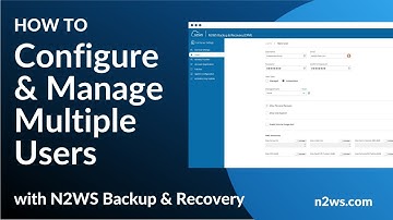 How to configure and manage multiple users with N2WS Backup & Recovery