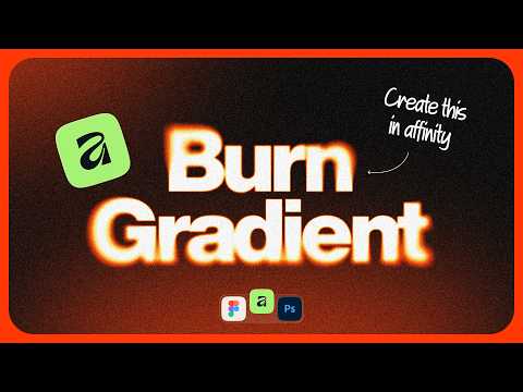 This Text Effect Looks Like It's on Fire! 🥶 | Affinity Tutorial