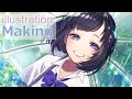 【描いてみた】オリジナル女の子【clipstudio】