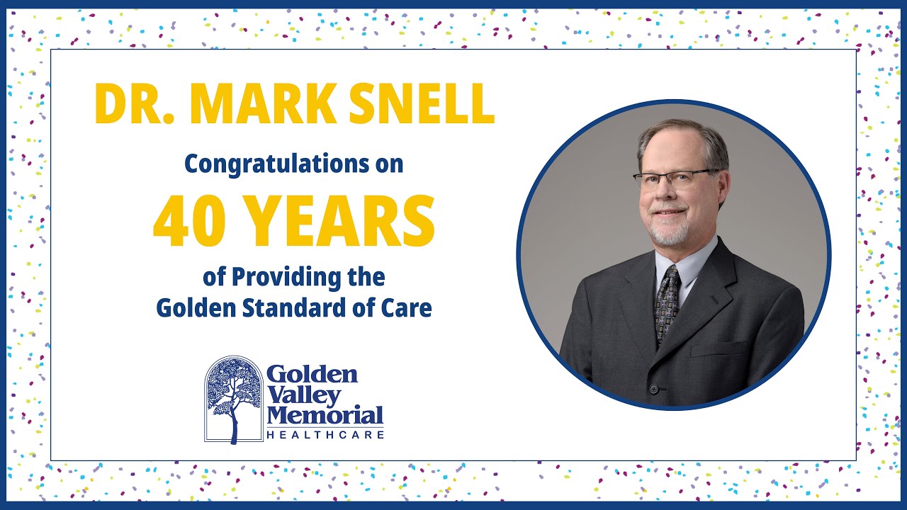 Dr. Snell Congratulations on 40 Years of Providing the Golden