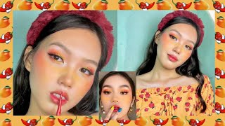 Jessica Vu Inspired Chili Mango Makeup🌶️🥭 + Yellow Blush +Shout outs| Lysa B. screenshot 1