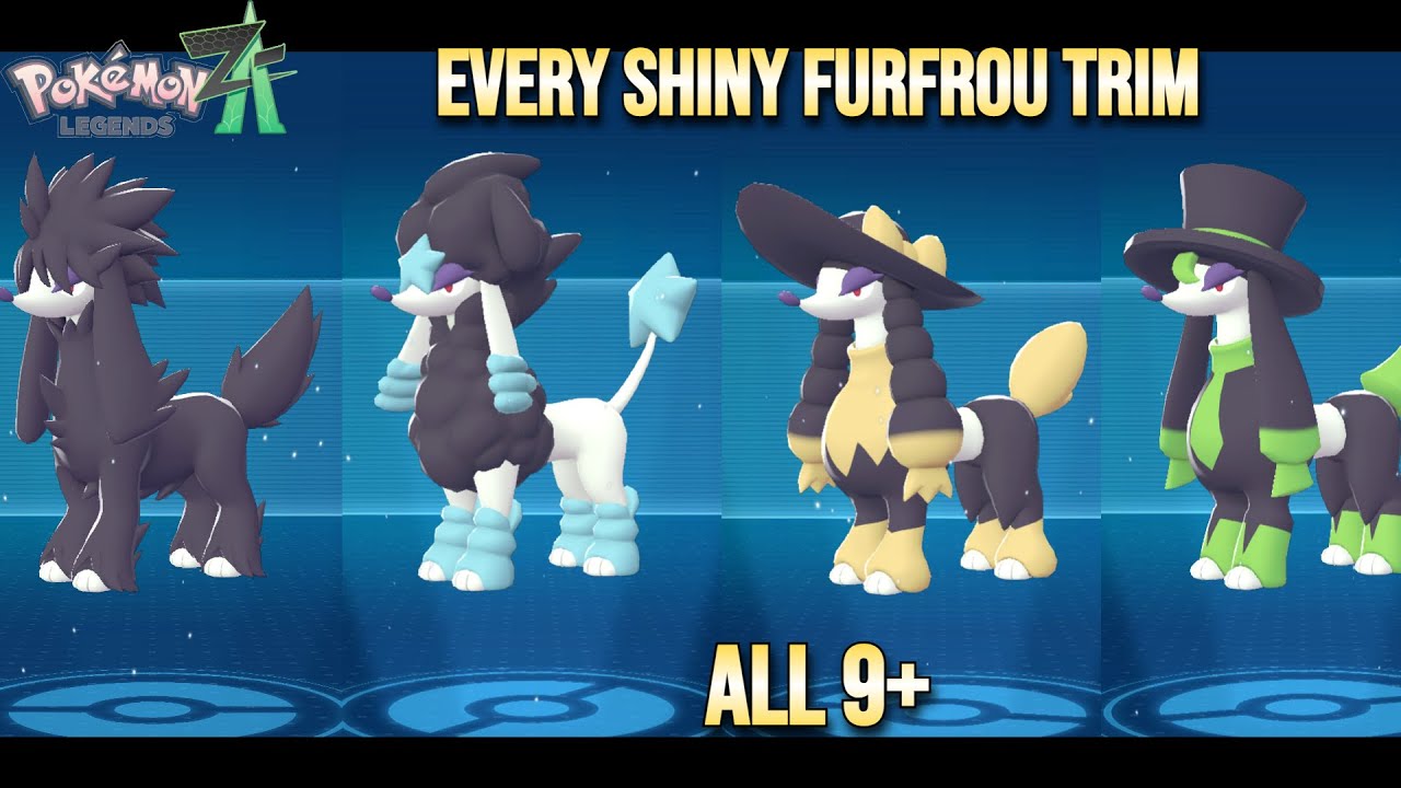 Every Shiny Furfrou Trim In Pokemon Legends Z-A!