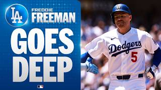 FREDDIE FREEMAN FOR THE LEAD! He hammers a clutch two-run home run in the 6th for the Dodgers 💪