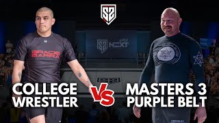 College Wrestler Vs Masters 3 Bjj Purple Belt | Filiberto Diaz Vs Ryan Beyers