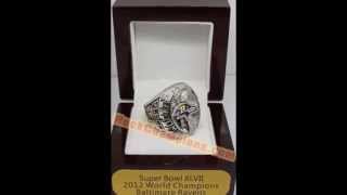 NFL 2012 Baltimore Ravens Super Bowl XLVII World Championship Ring, Custom Championship Ring