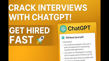 ChatGPT Interview Preparation | Best AI Prompts for Job Interviews | Speak Confidently in Interviews