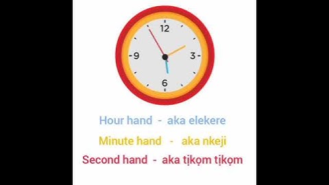 learn how to say the time in Igbo. subscribe to watch the full video and more