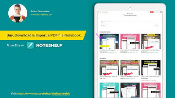 Import a digital planner to Noteshelf 2 directly from Etsy