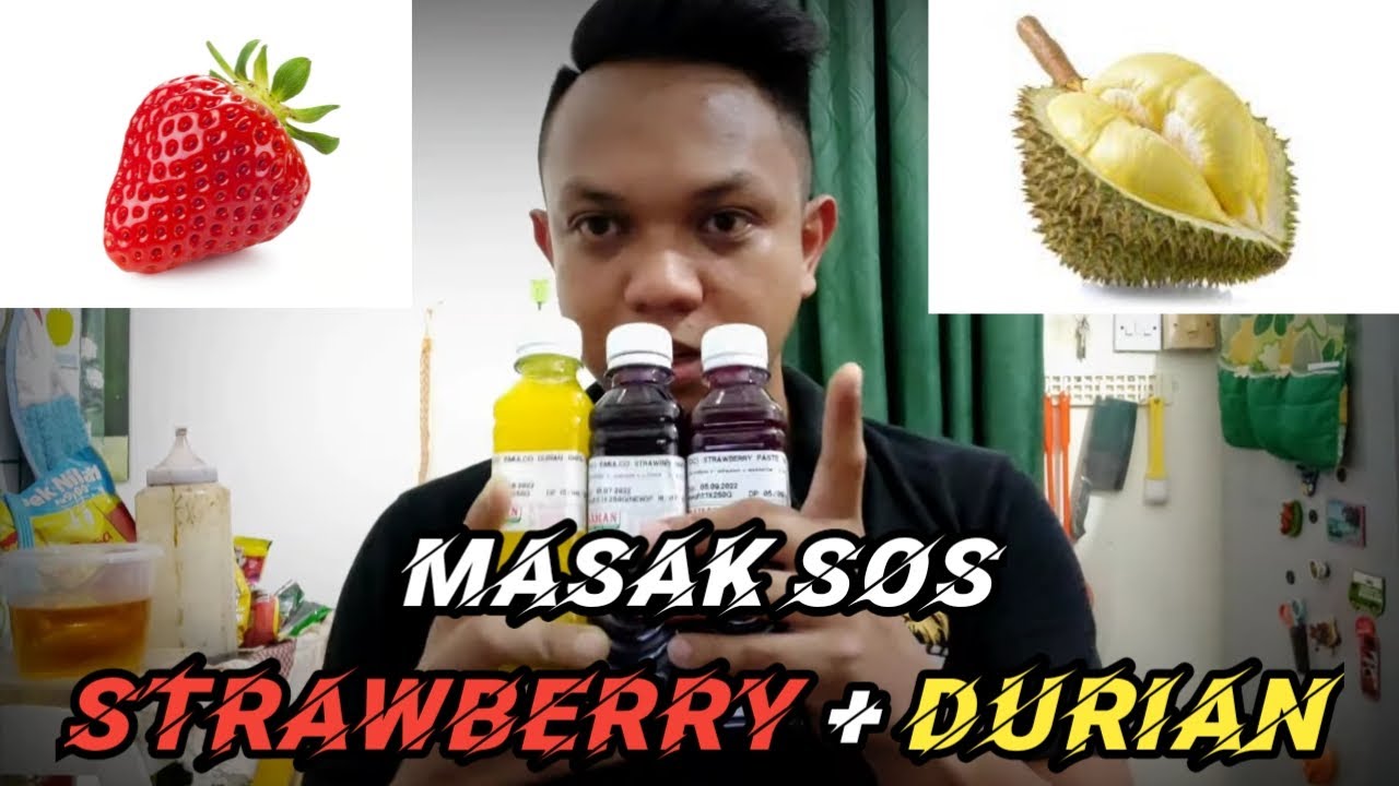 Masak sos strawberry durian + madu (bv#31)