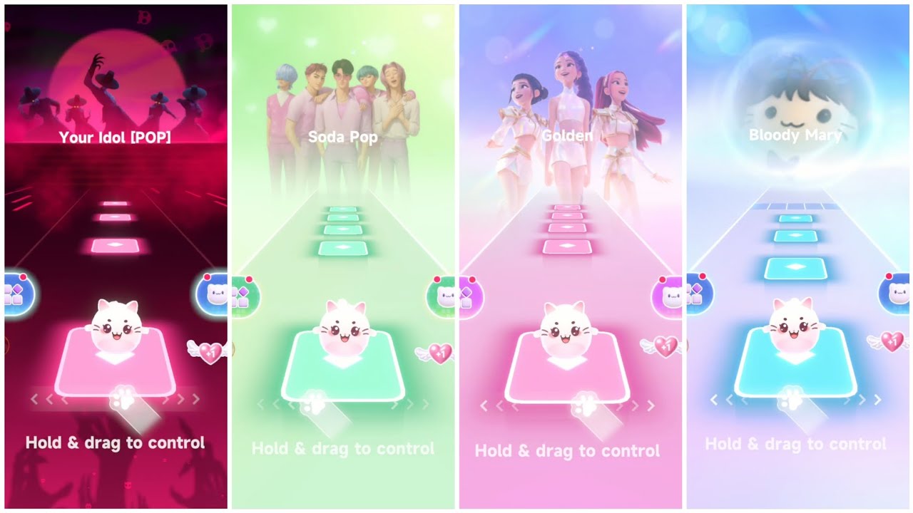 Cute Cats (Your Idol vs Soda Pop vs Golden Queen vs Bloody Mary) Dancing Cats 2 Gameplay 😍