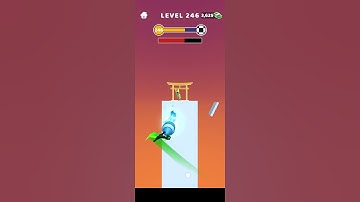 Sword play Level 246 - Ninja Slice Runne‪r‬ Gameplay Solution Walkthrough #Shorts