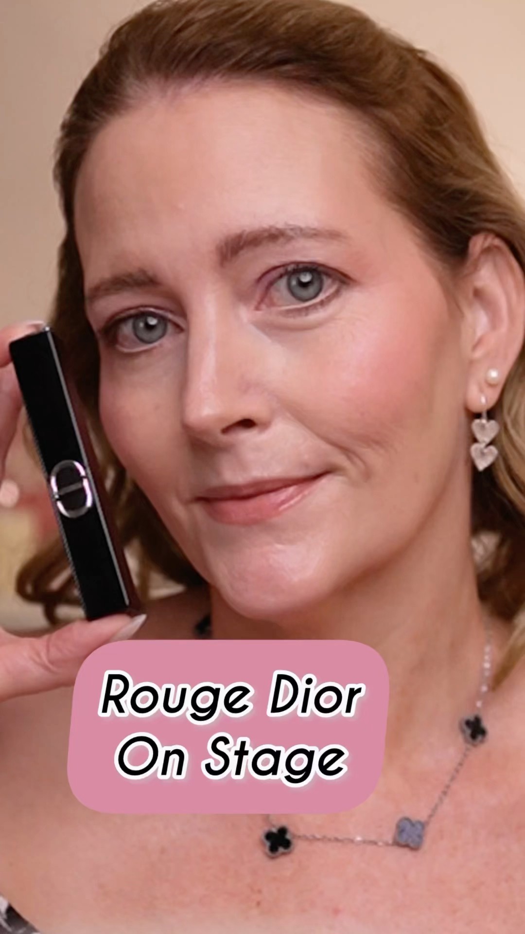 New Rouge Dior on stage lipstick in shade 120 Iconic Rose - YouTube