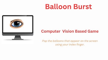 Balloon Burst Game using Computer Vision