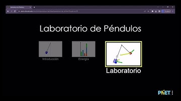 Explicacione en simulador Phet Péndulo Simple