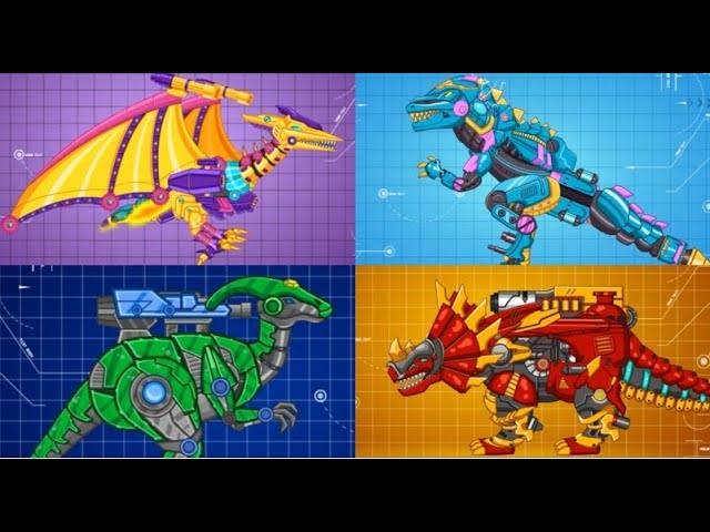 Dinossauro Rex Robô - Dinossauros para Montar - Jogos de Dinossauros  Transformers 