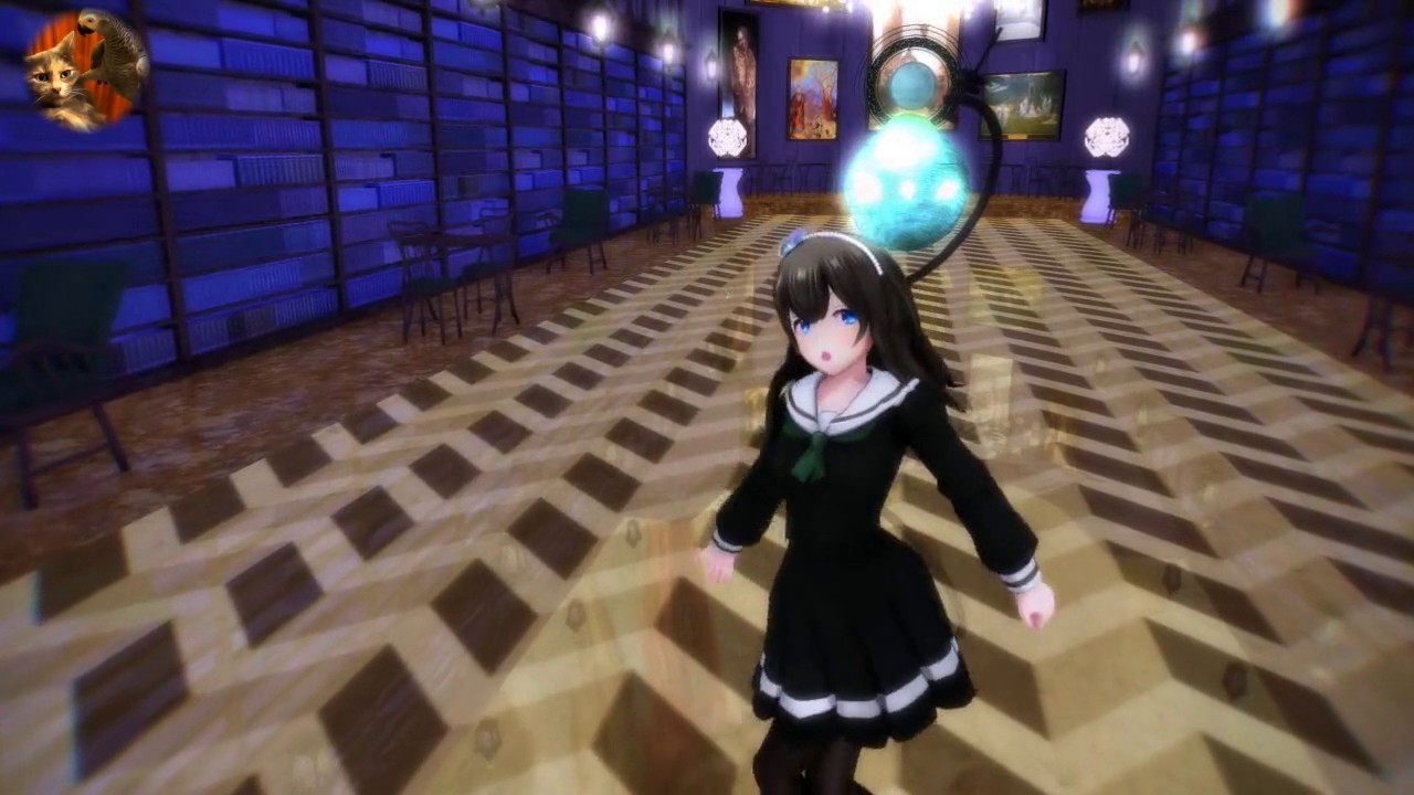 【デレステMMD】鷺沢文香(學生服Ver.)で Girls