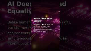 How AI Actually Reads Text — The Attention Mechanism #Shorts
