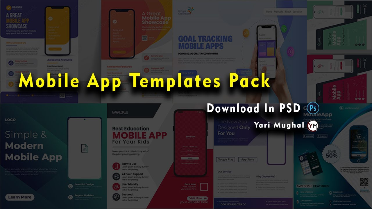 Mobile Solutions Router Template Mobile App Templates Pack#YariMughal - YouTube