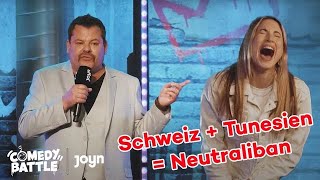 Ein Plakat von Leila als Witzvorlage im Schlafzimmer?? 😂 Deutschland vs. Schweiz | Comedy Battle