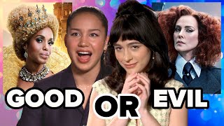 Sofia Wylie & Sophia Anne Caruso Pick Their Own Interview Questions | The School For Good And Evil