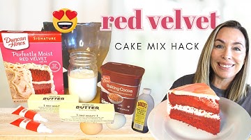 the ULTIMATE Red Velvet CAKE MIX Hack