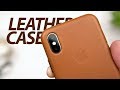 Кожаный чехол Apple Leather Case для iPhone X — Обзор