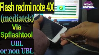 Alat flash sp Redmi note 4 (MTK) || flash redmi note 4/note 4x nikel (mediatek)