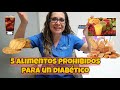 5 alimentos prohibidos para un diabético. Dra. Tejeida Melissa