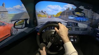 Racing through Traffic on UK roads / Assetto Corsa - Triple Screen POV screenshot 1