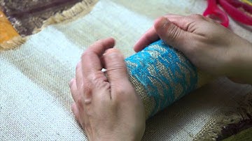 DIY Burlap Candle Tutorial - BurlapFabric.com