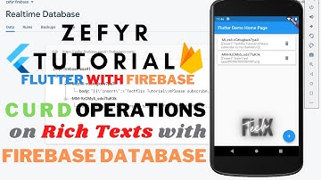 Zefyr Text Editor with Firebase Database |  Firebase CURD Operations | Flutter Application