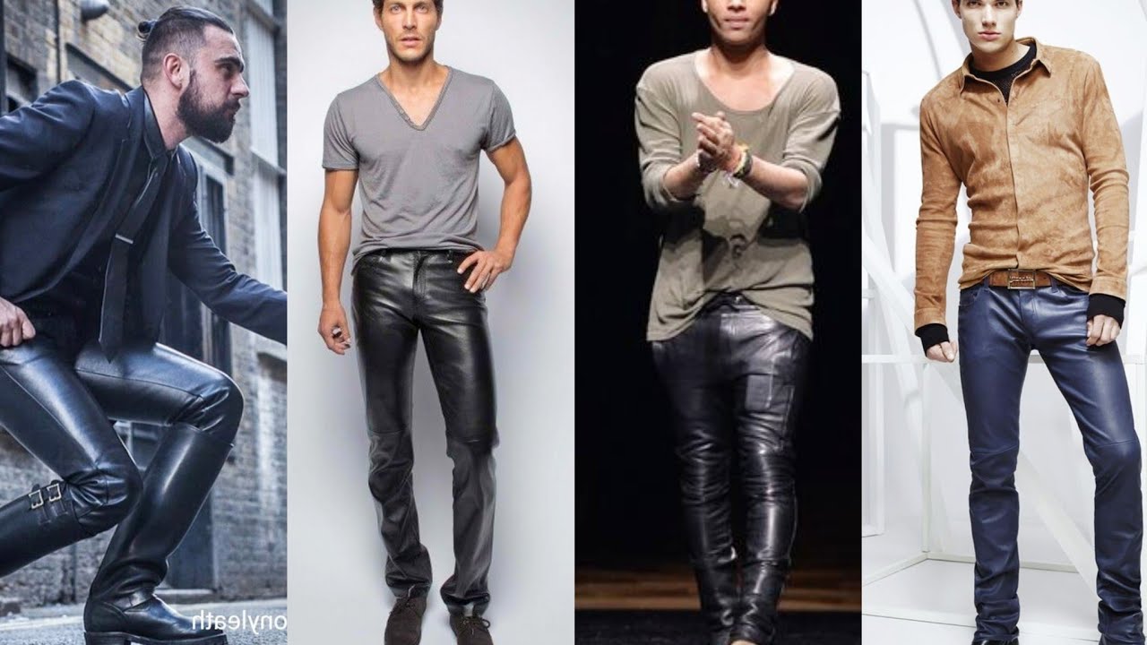 So stunning and amazing leather pants selection for boys and men. - YouTube