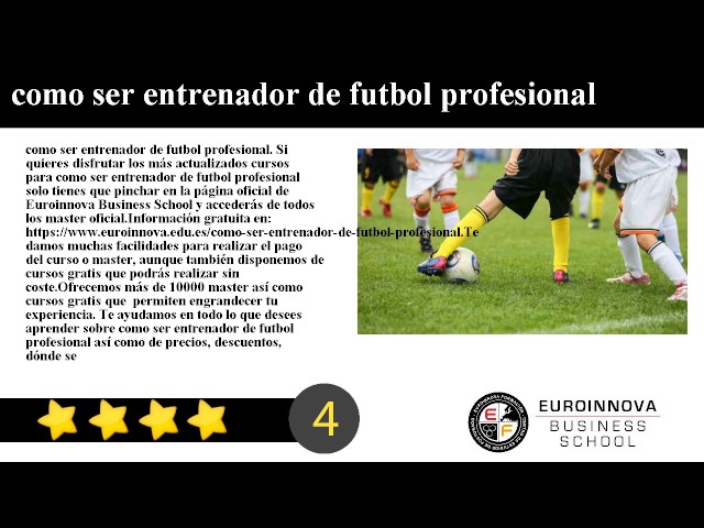 Curso de Entrenador de Fútbol Profesional