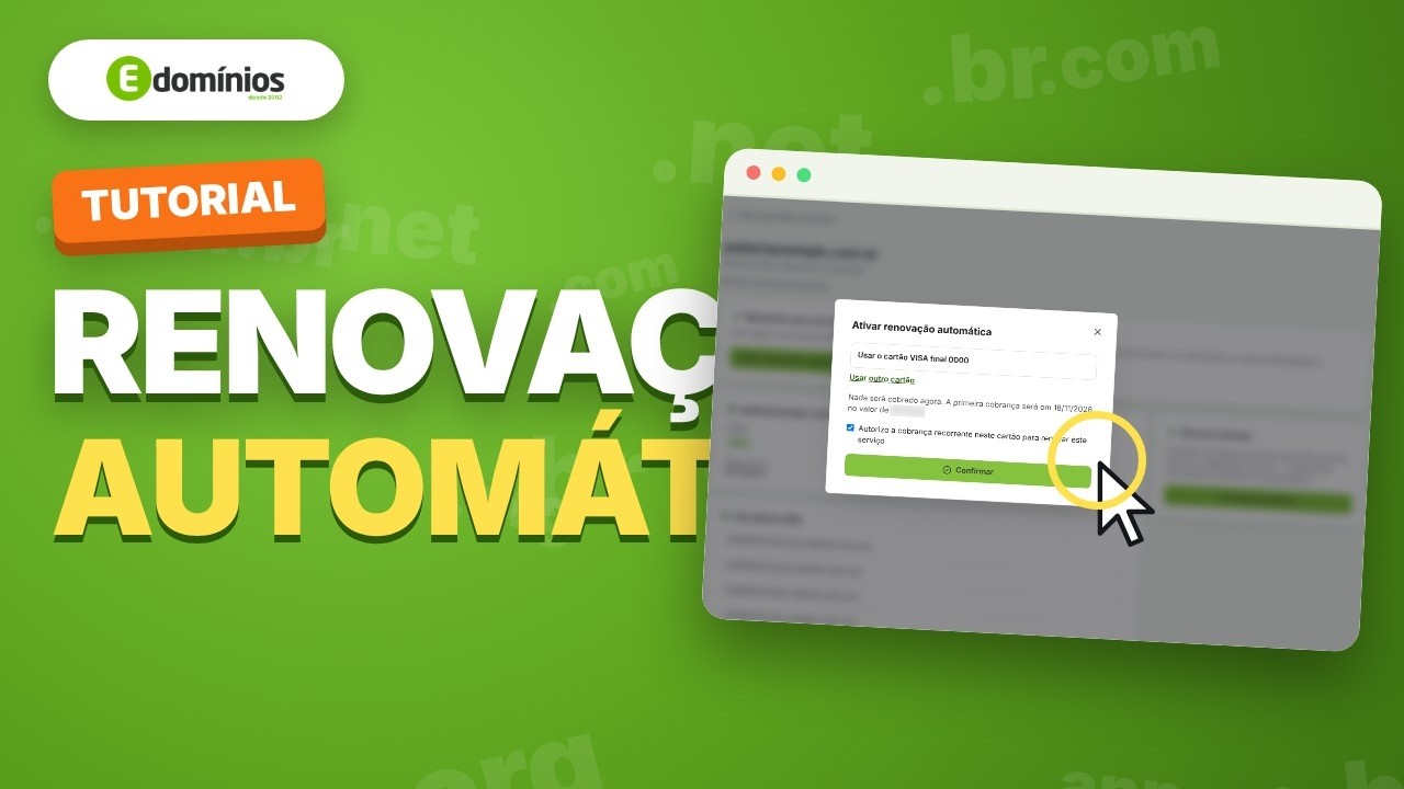 Vídeo: Ativar a renovação automática no cartão