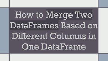 How to Merge Two DataFrames Based on Different Columns in One DataFrame