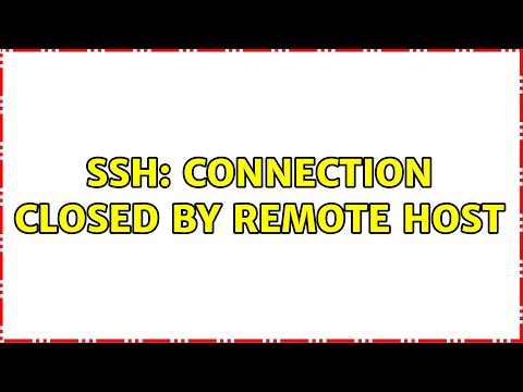 SSH: Connection closed by remote host