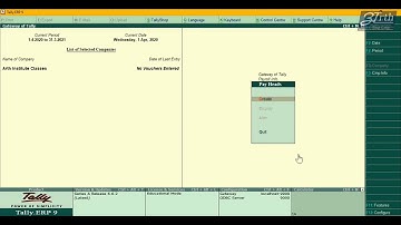 Salary, Allowance , Gratuity and Bonus in tally erp 9 - Payroll in tally full course - Lesson 2