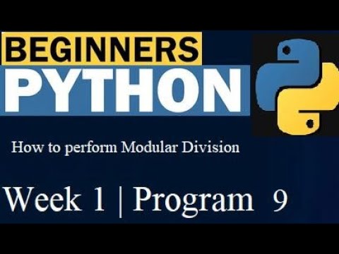 How to perform Modular Division | | Python Tutorial For Beginners ...