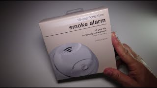 First Alert 0827B Ionization Smoke Alarm with 10-Year Sealed Tamper-Proof Battery , White