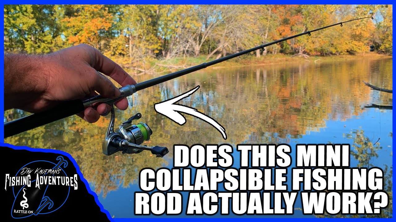 HUGE RVER FISH ON A TINY ROD! (Collapsible Fishing Rod Review) 