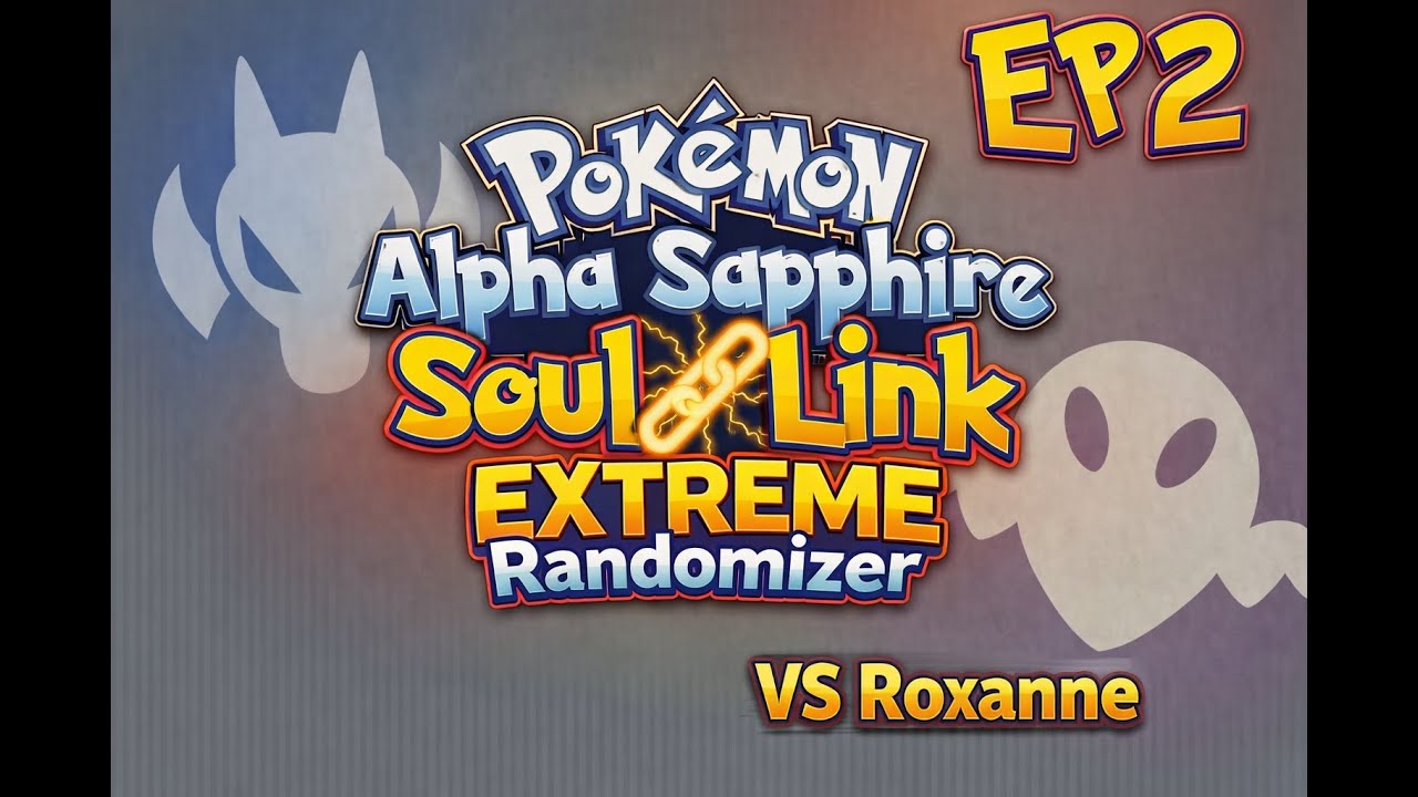 Roxanne the Dragon/Ghost Gym!   Pokemon AS Soul Link Challenge Ep2