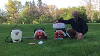 Beat The Gypsy Moth Caterpillars With the Stihl SR 450!