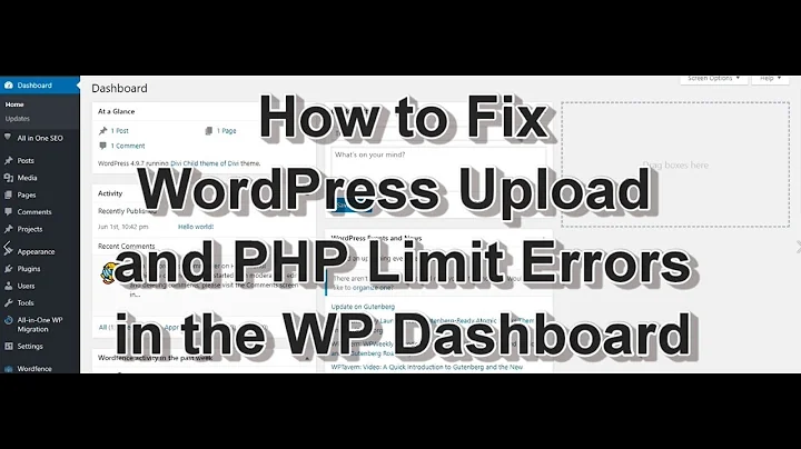 How To Fix WordPress Upload and PHP Limit Errors in Your WP Dashboard