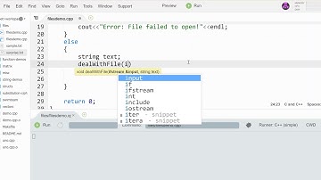 Passing Filestreams to Functions and Reading Character-Level Data in C++