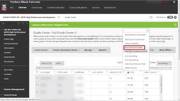 Submitting Final Blackboard Grades to MyNIU