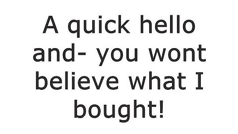 Quick Hello and- you wont believe what I bought! #kellydonovan #knittingandthings #vlog